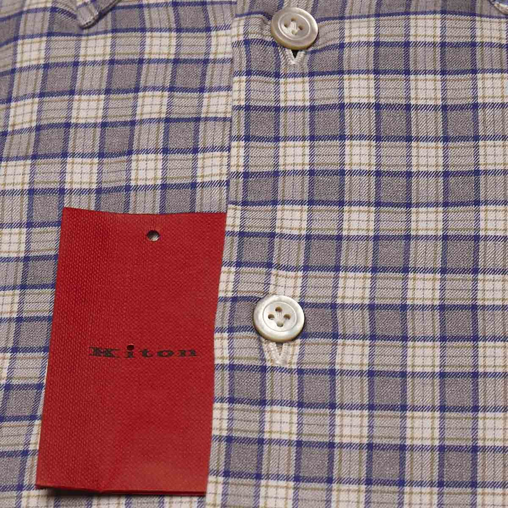 KITON Multicolor Cotton Shirt