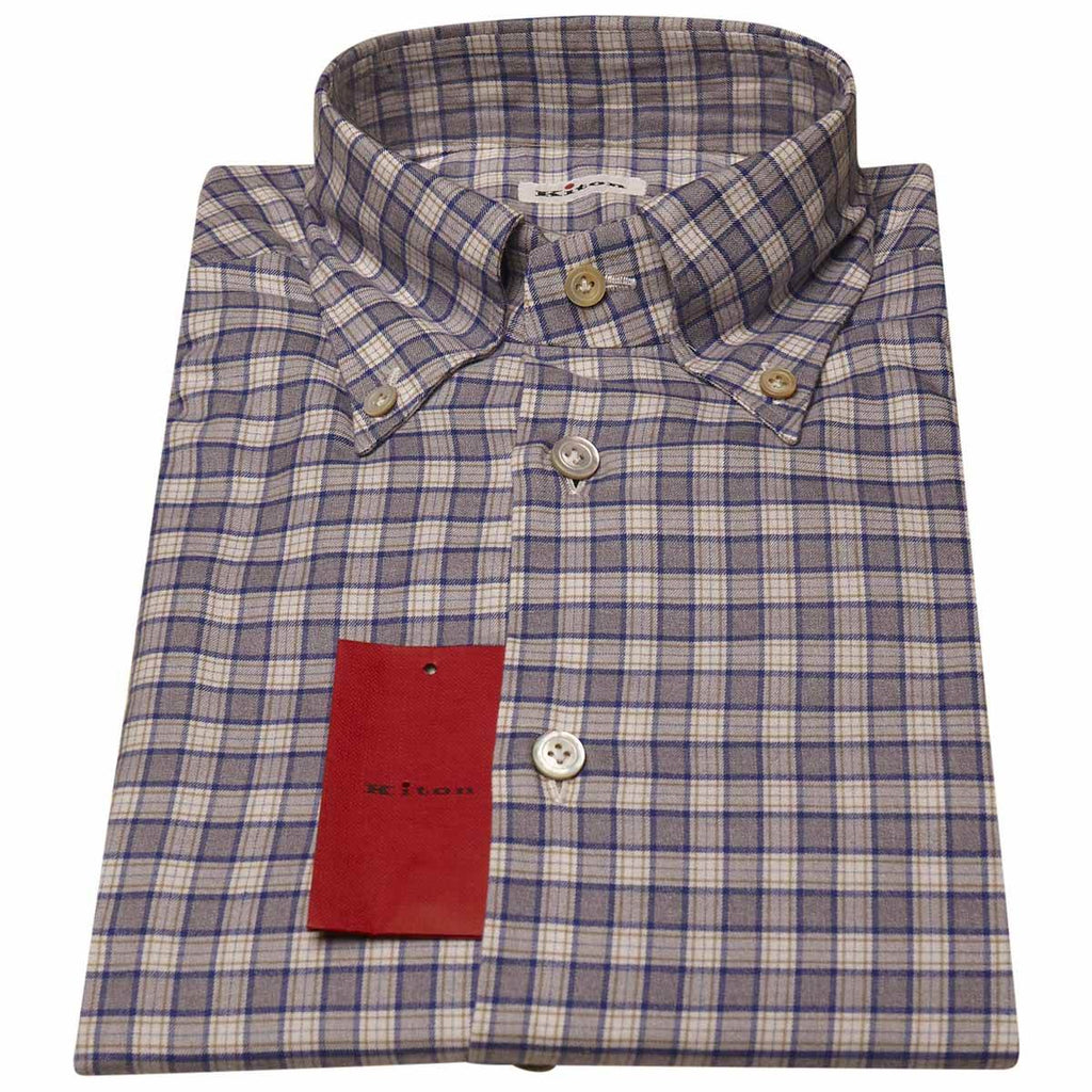 KITON Multicolor Cotton Shirt