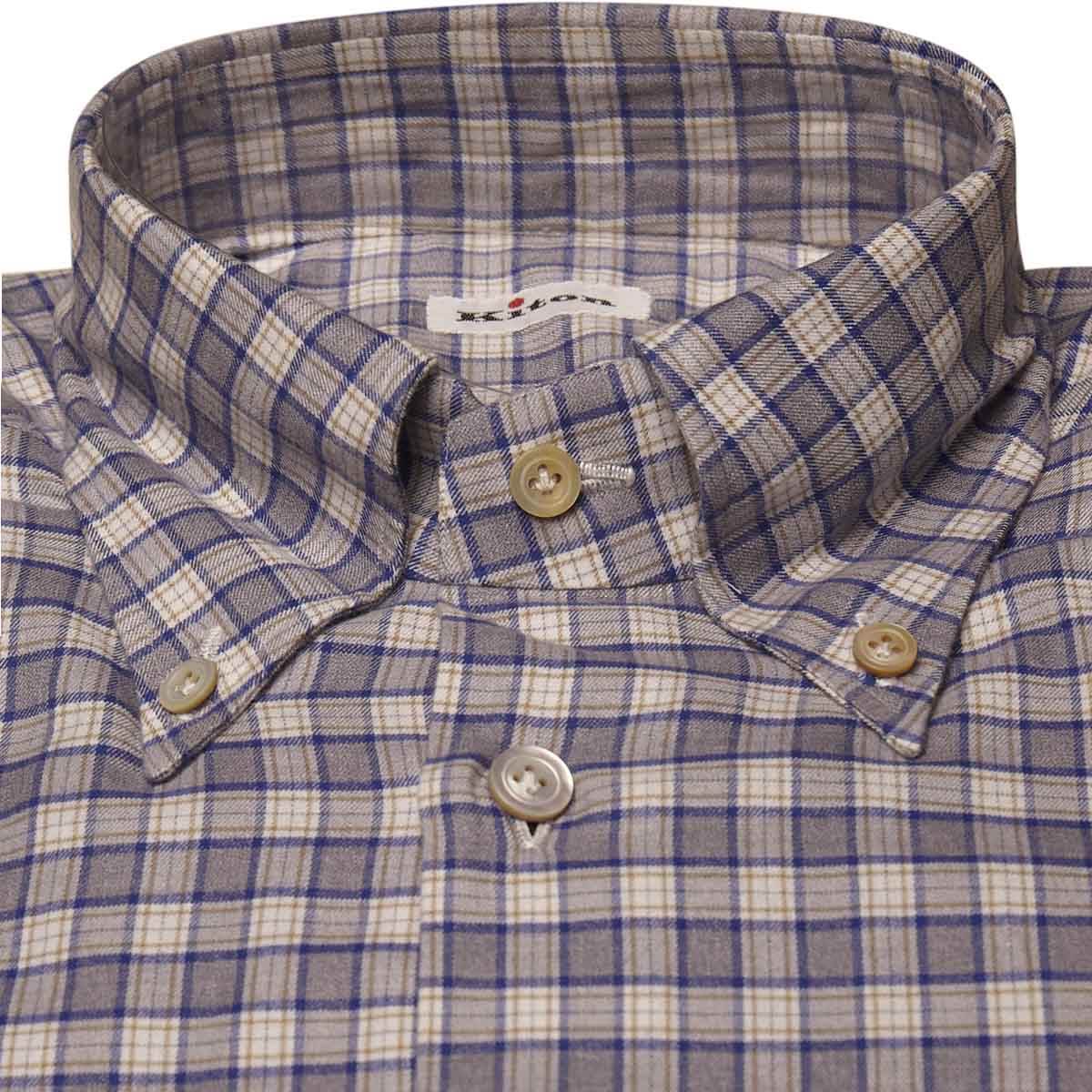 KITON Multicolor Cotton Shirt