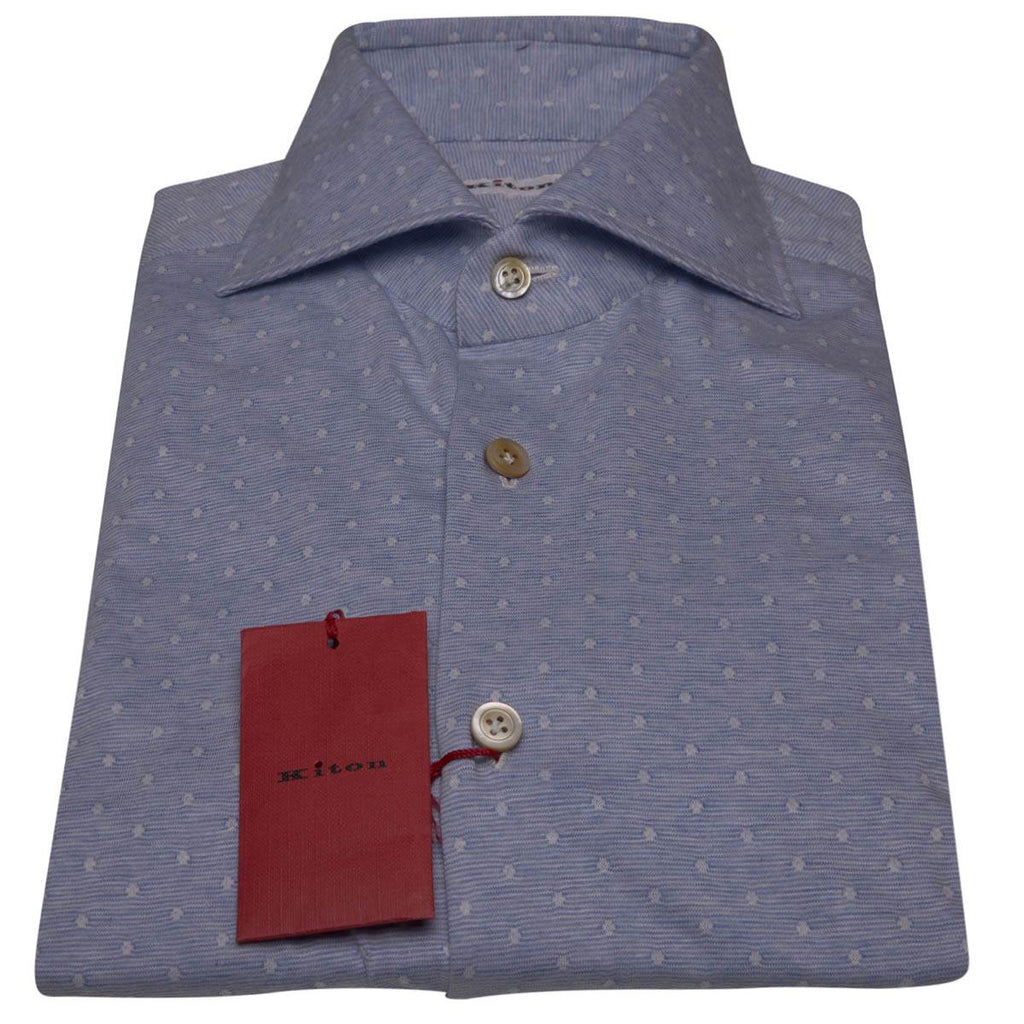 Kiton KITON Blue Cotton Shirt Blue 000
