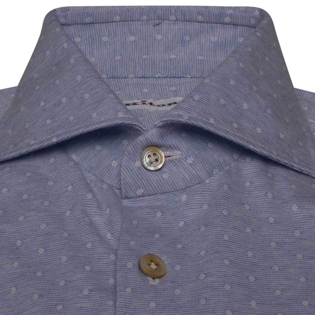 Kiton KITON Blue Cotton Shirt Blue 001