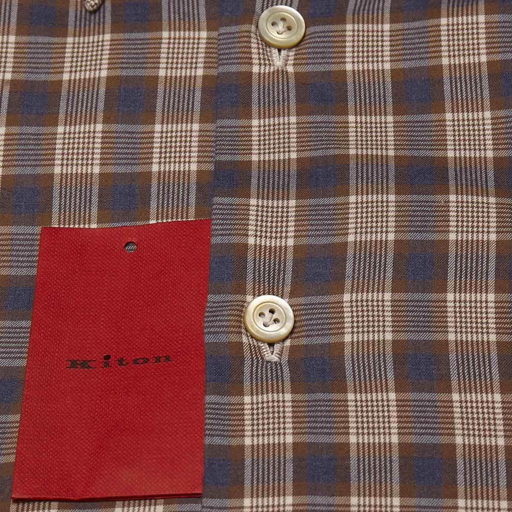 KITON Multicolor Cotton Shirt