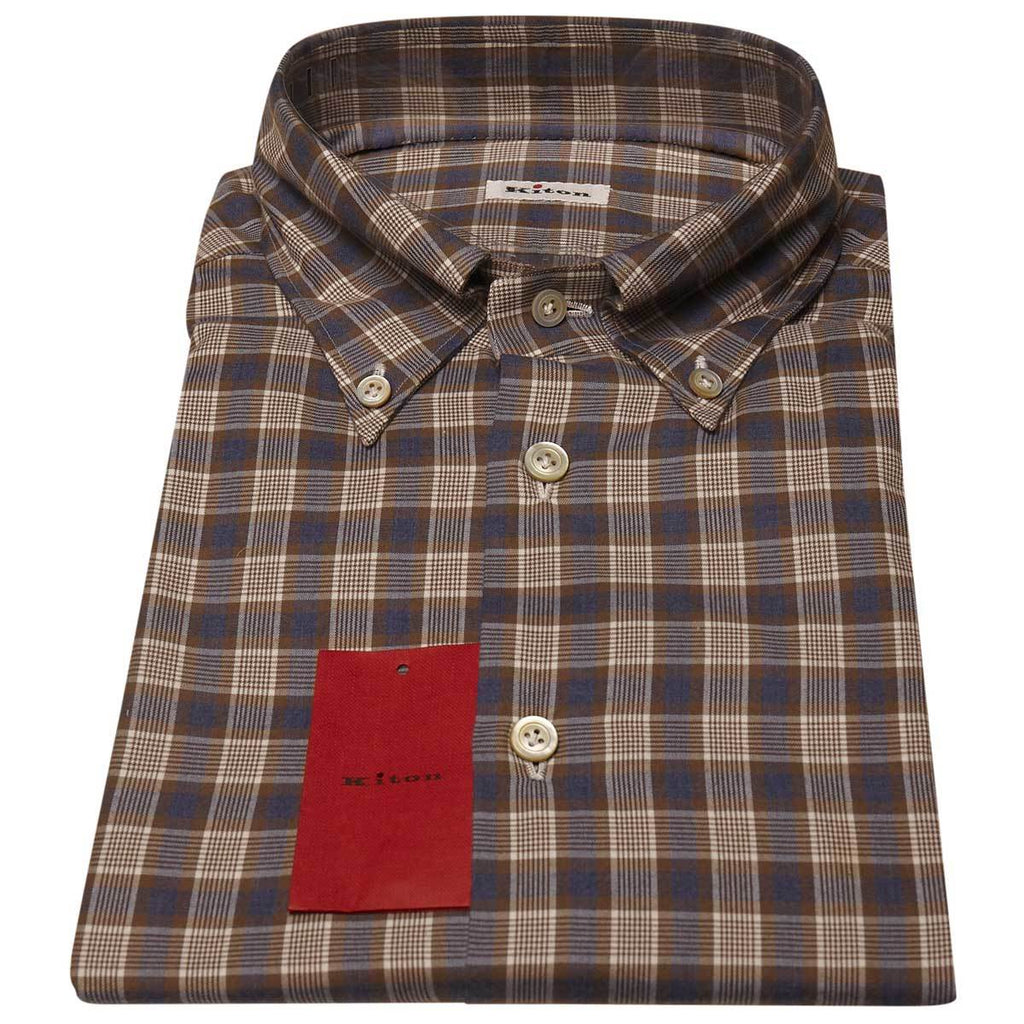 KITON Multicolor Cotton Shirt