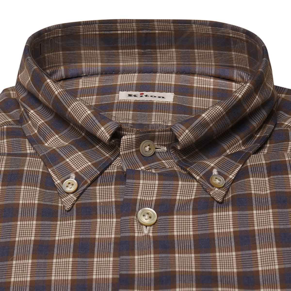 KITON Multicolor Cotton Shirt