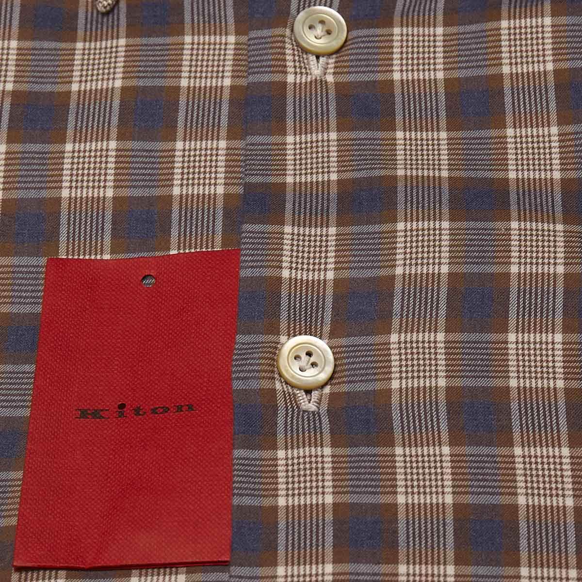 KITON Multicolor Cotton Shirt