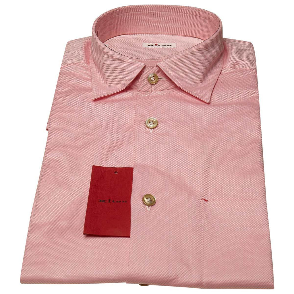 KITON Pink Cotton Shirt