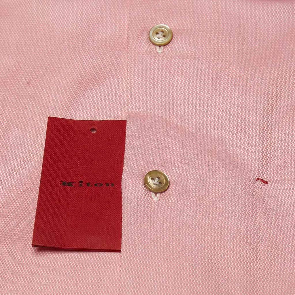 KITON Pink Cotton Shirt