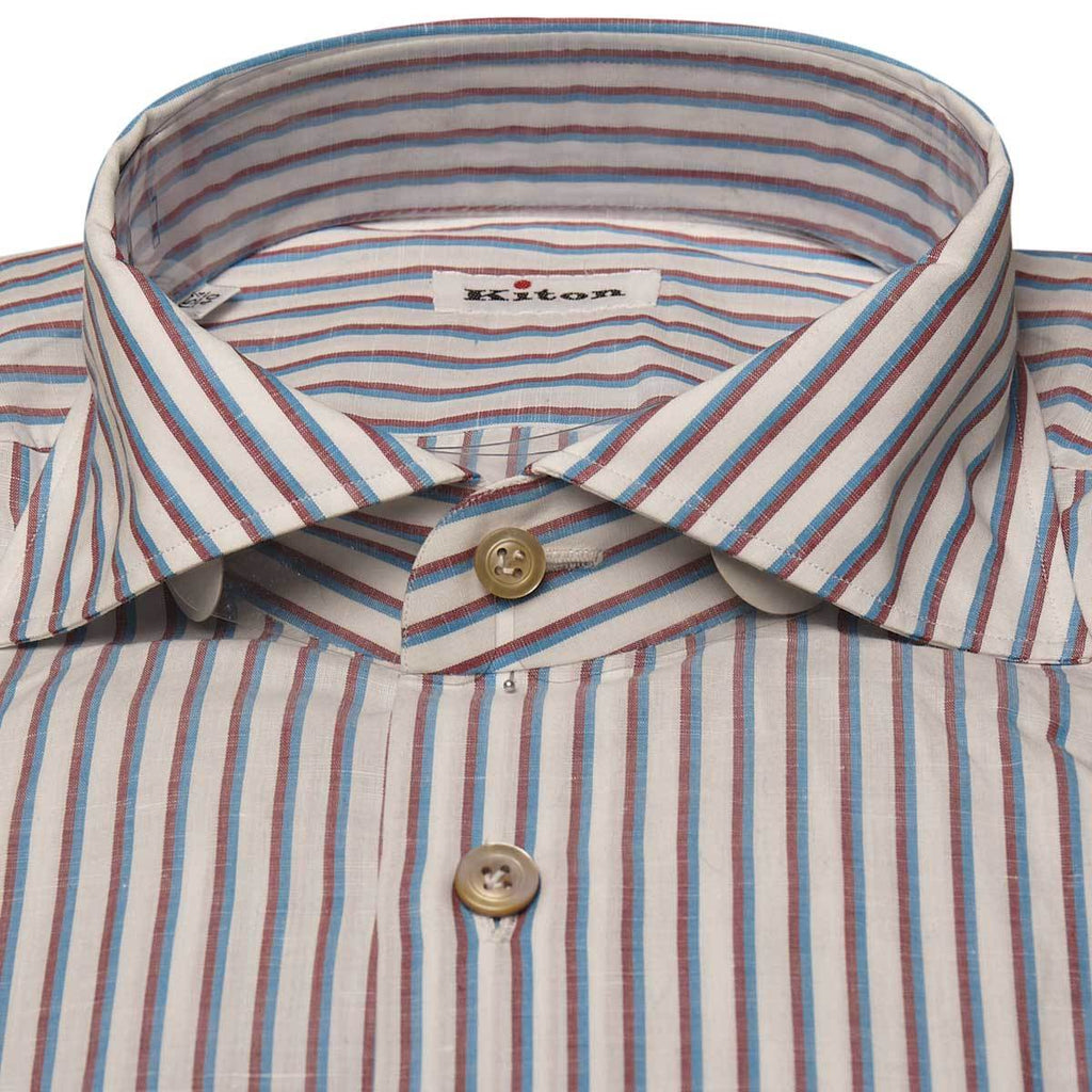 Kiton KITON Multicolor Cotton Linen Shirt Multicolor 001
