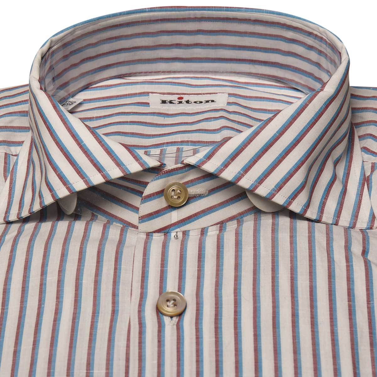 Kiton KITON Multicolor Cotton Linen Shirt Multicolor 001