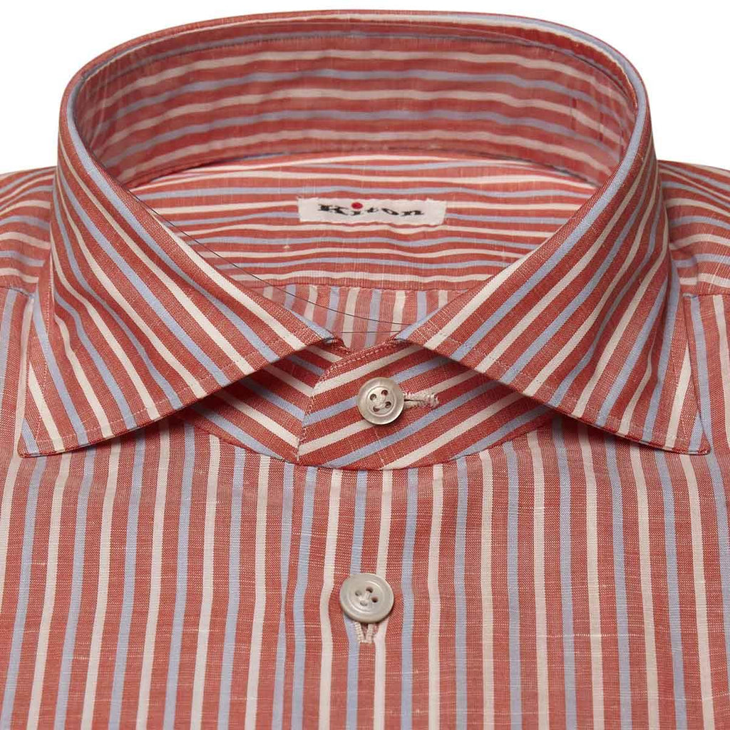 KITON Multicolor Cotton Linen Shirt