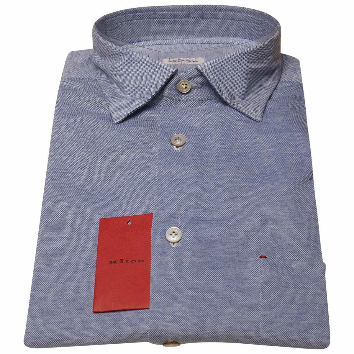 Kiton KITON Blue Cotton Shirt Blue 000