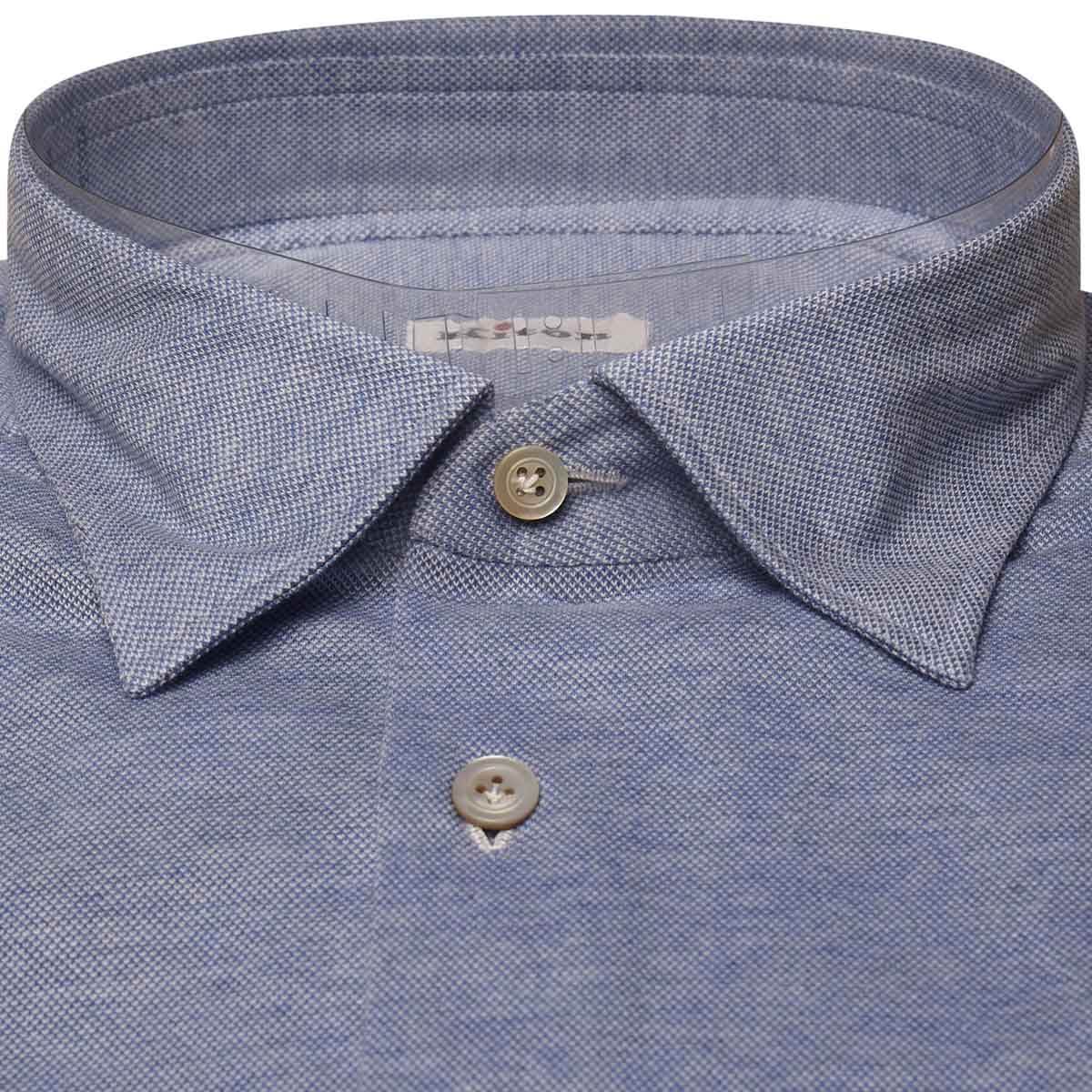 Kiton KITON Blue Cotton Shirt Blue 001