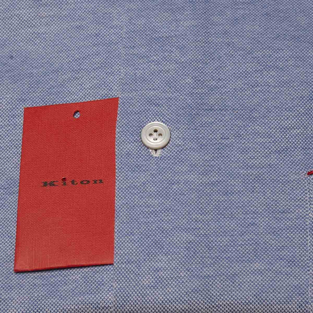 KITON Blue Cotton Shirt