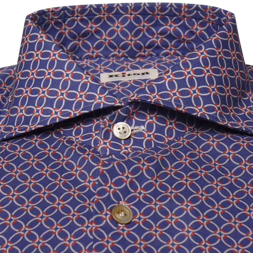 KITON Multicolor Cotton Shirt