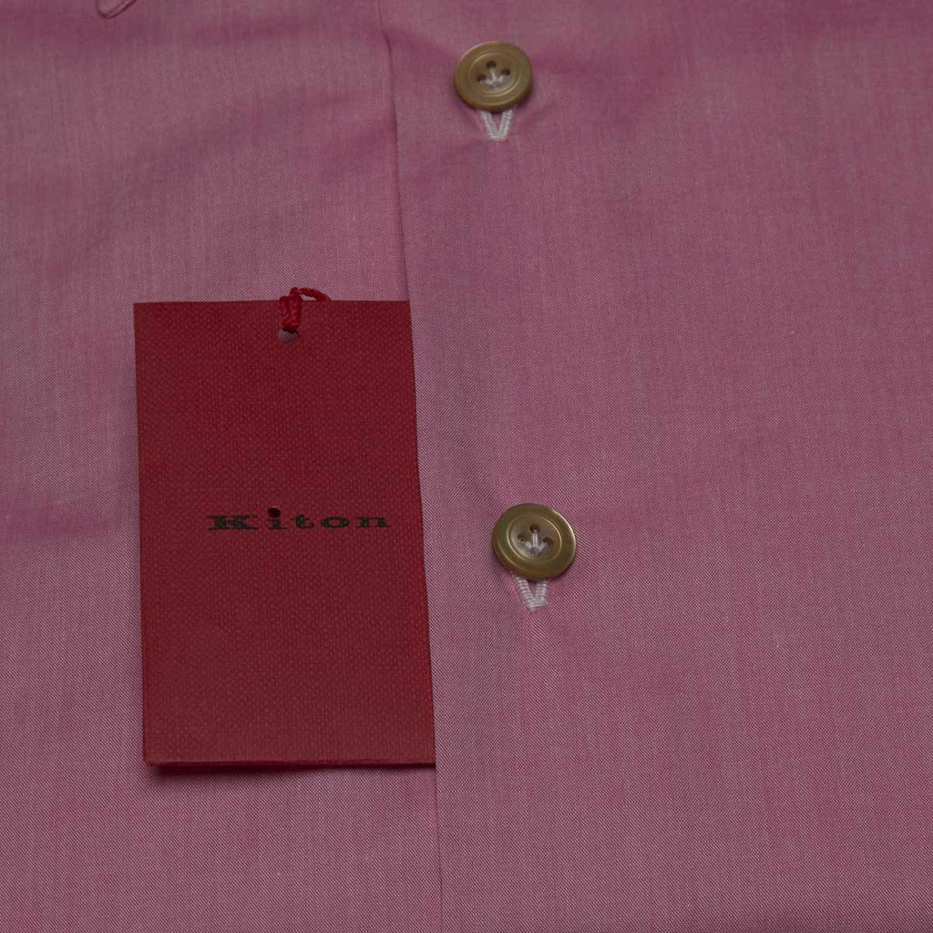 KITON Pink Cotton Shirt
