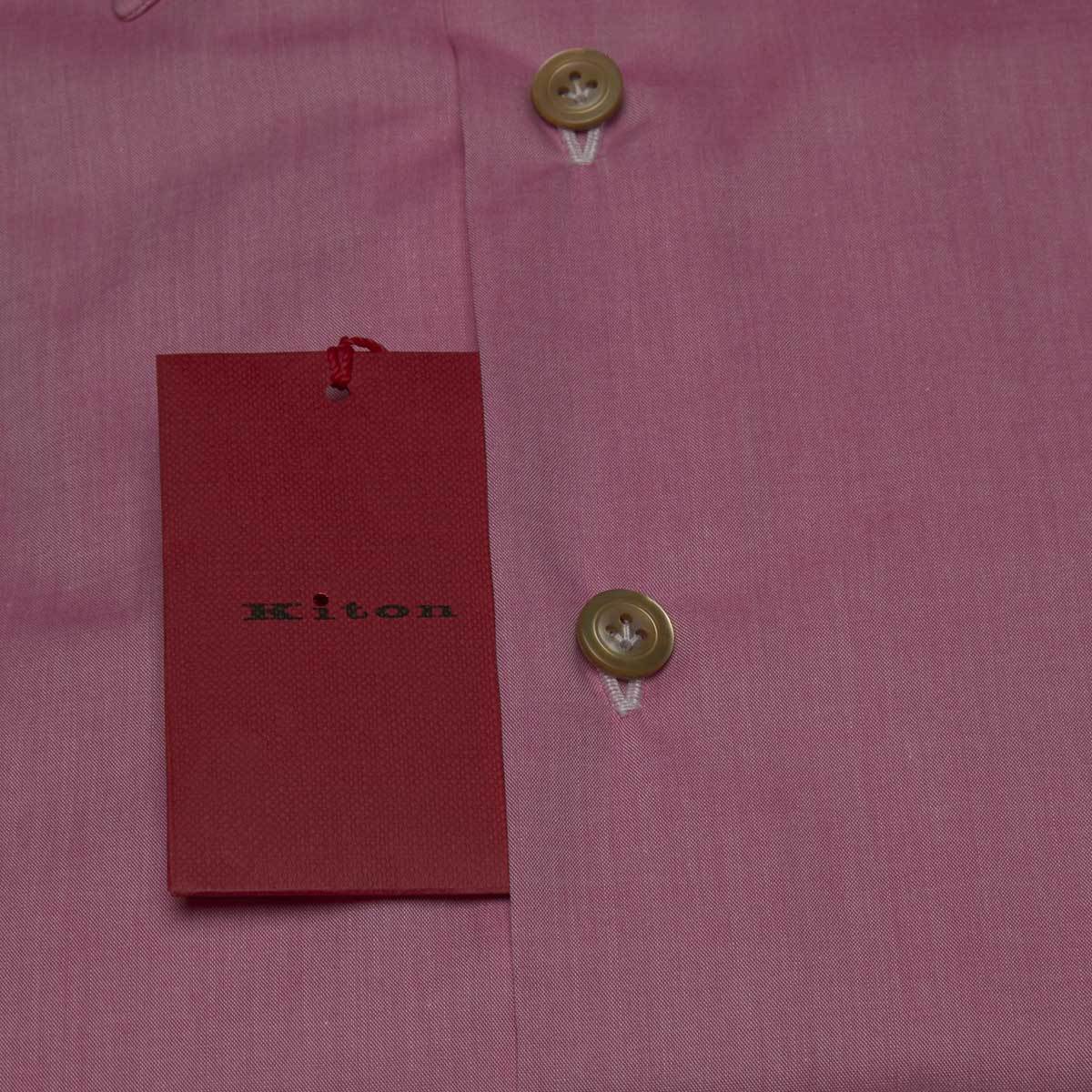 KITON Pink Cotton Shirt