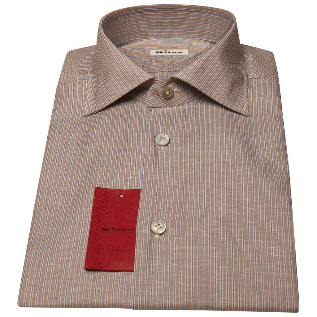 Kiton Kiton Multicolor Cotton Linen Shirt Multicolor 000
