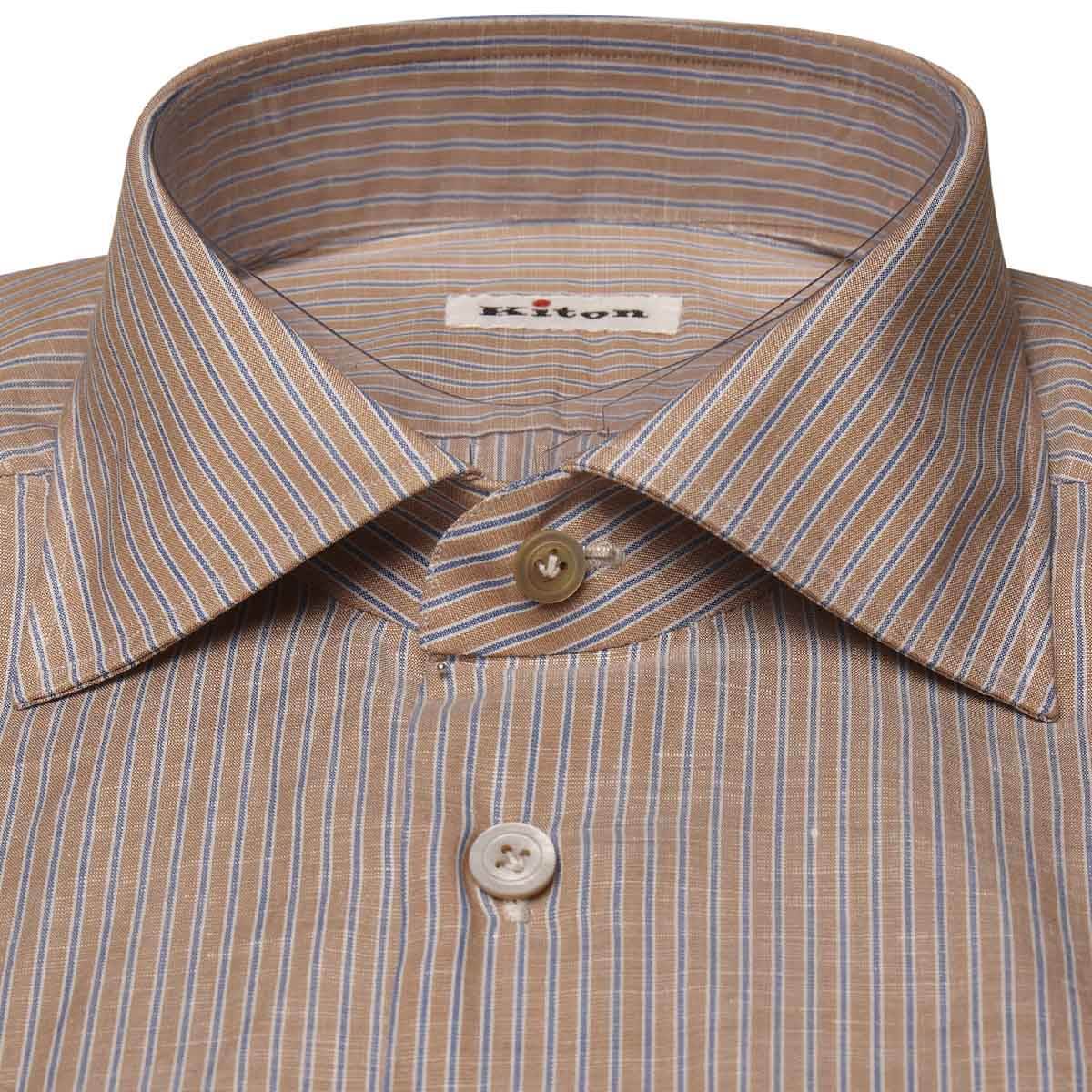 Kiton Kiton Multicolor Cotton Linen Shirt Multicolor 001