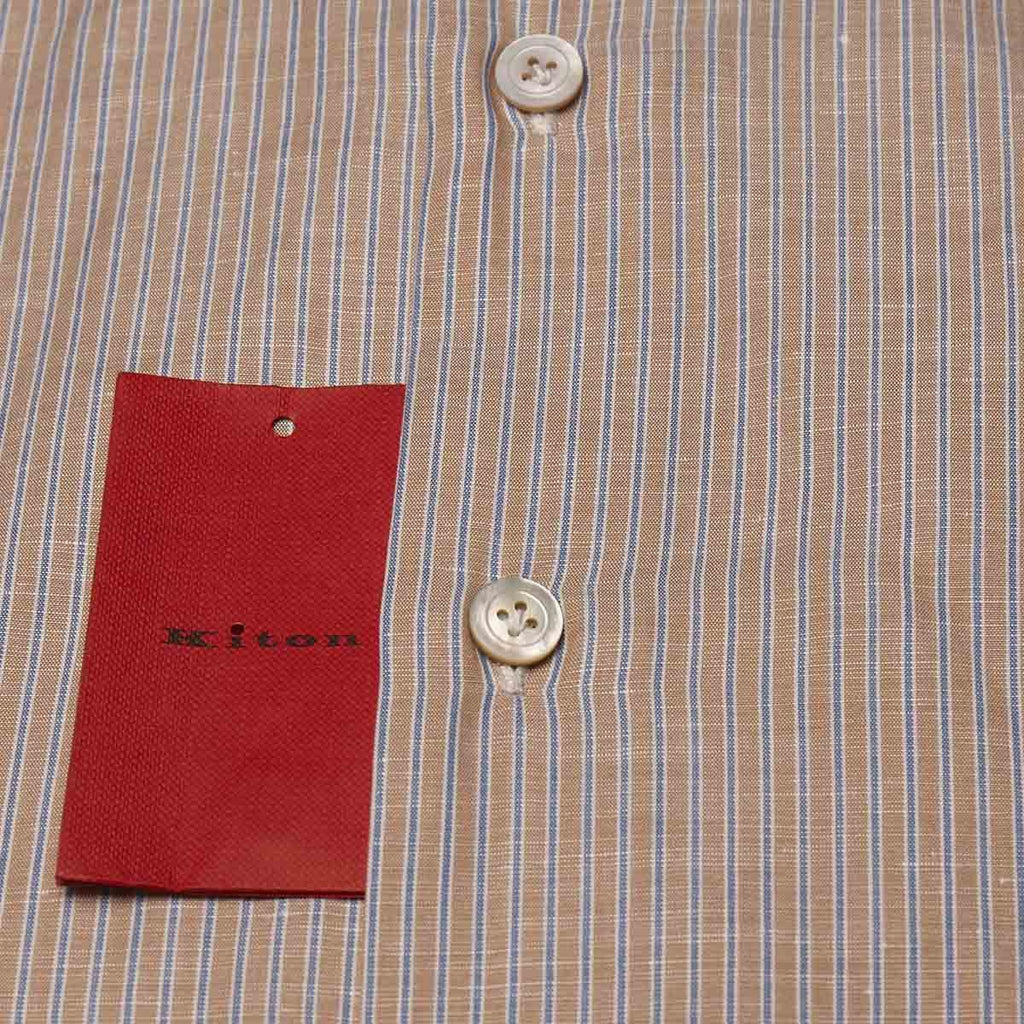Kiton Multicolor Cotton Linen Shirt