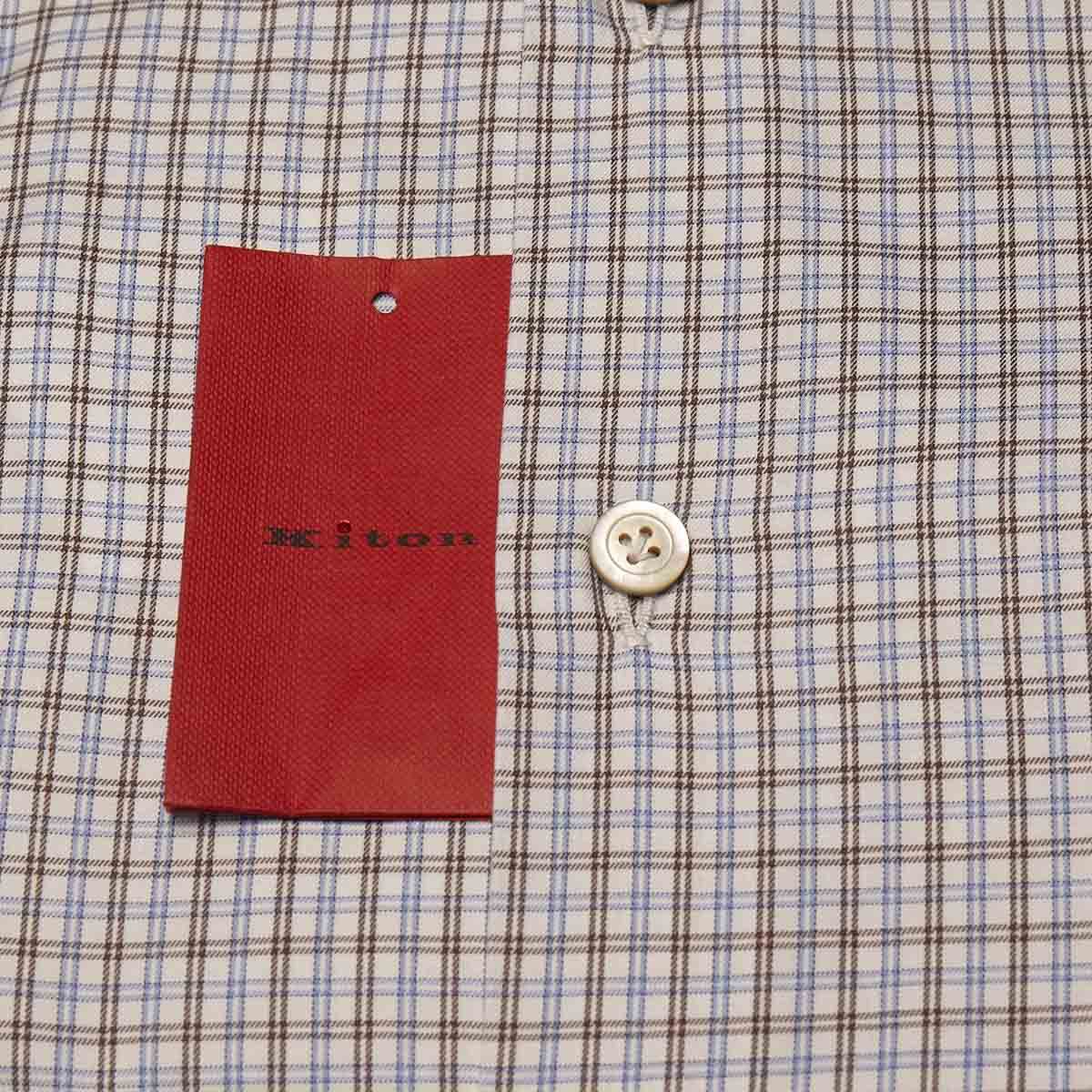 Kiton Multicolor Cotton Shirt