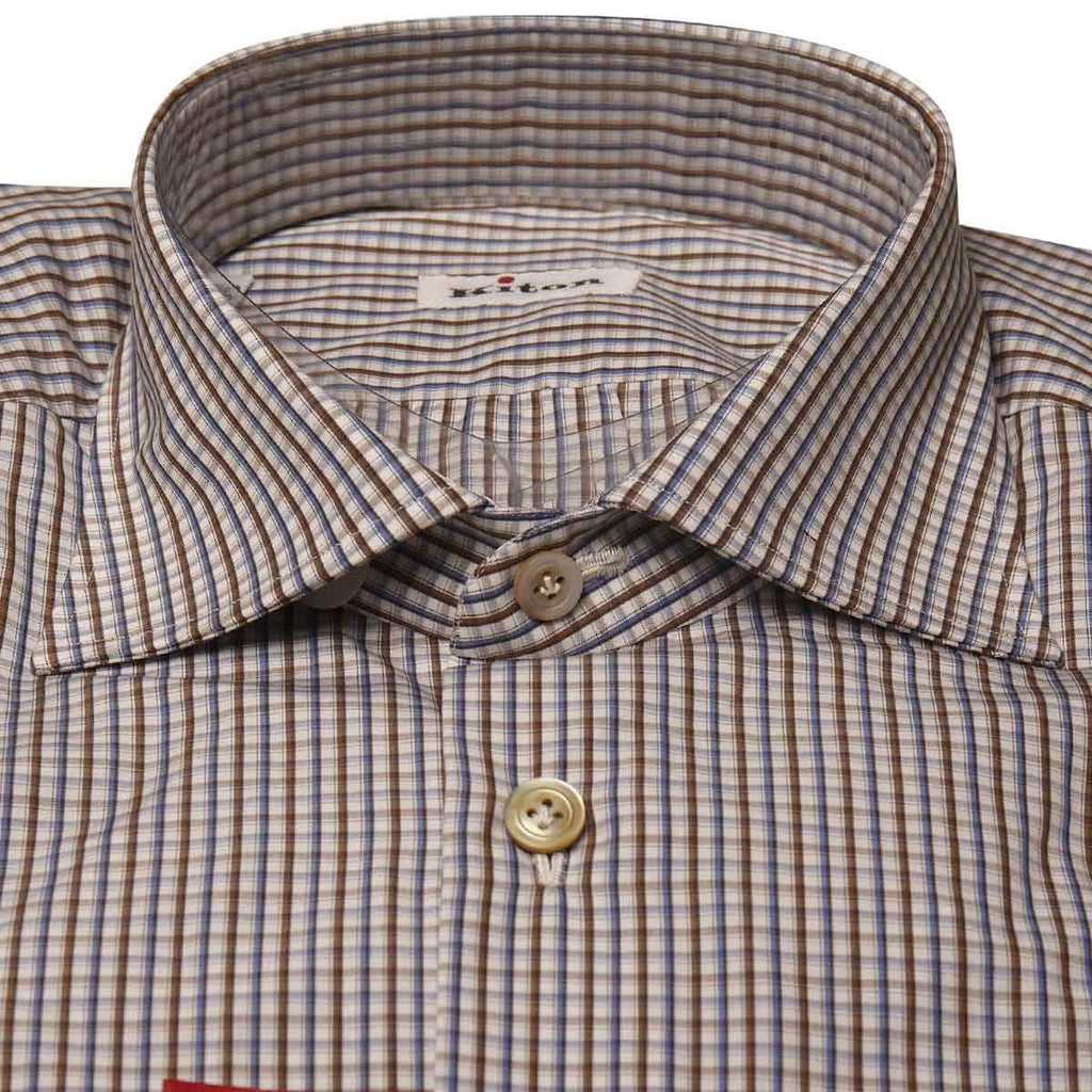 Kiton Kiton Multicolor Cotton Shirt Multicolor 001