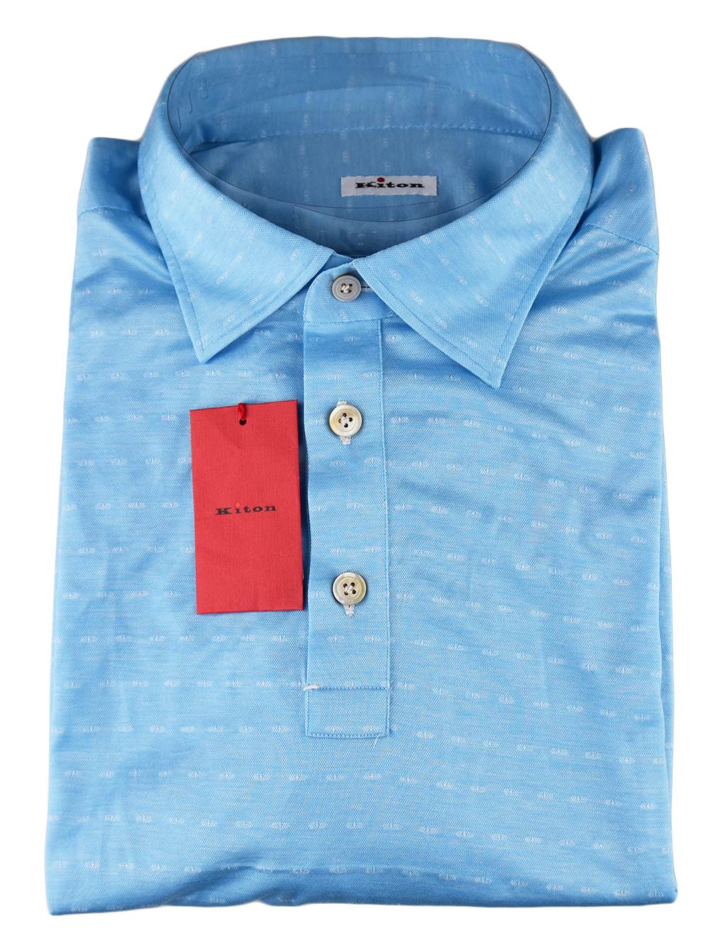Kiton Kiton Light Blue Cotton Sweater Polo Light Blue 000