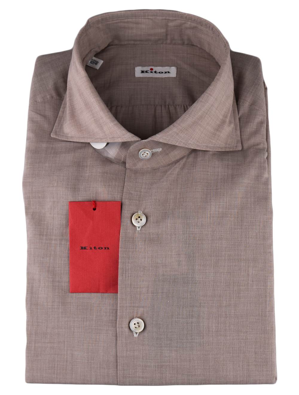 Kiton Kiton Beige Cotton Shirt Beige 000