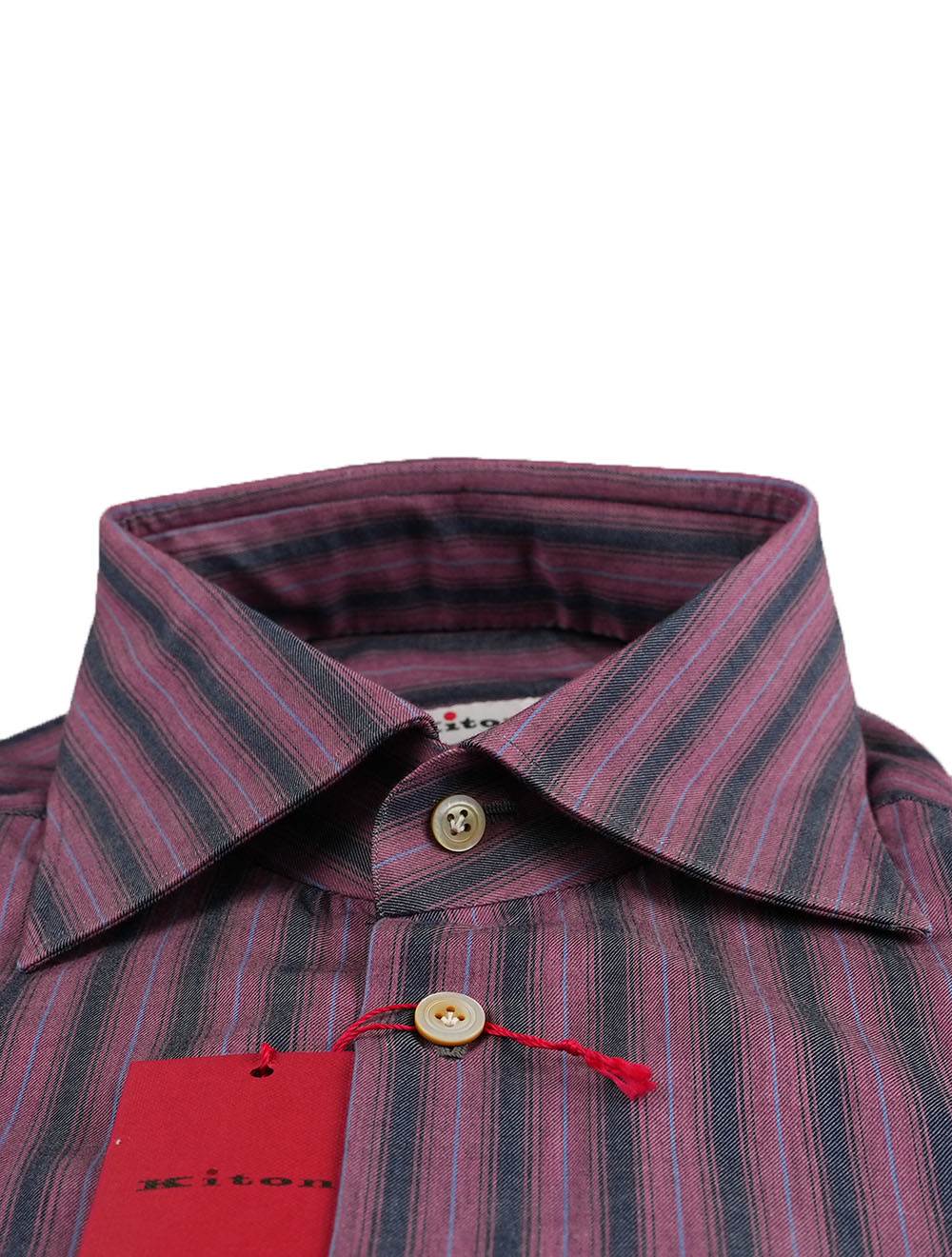 Kiton Kiton Multicolor Cotton Shirt Multicolor 001
