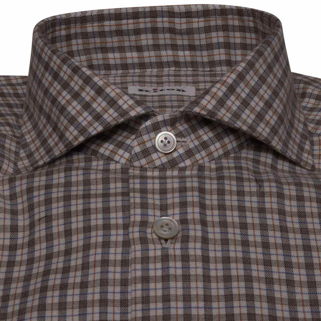 KITON Multicolor Cotton Shirt