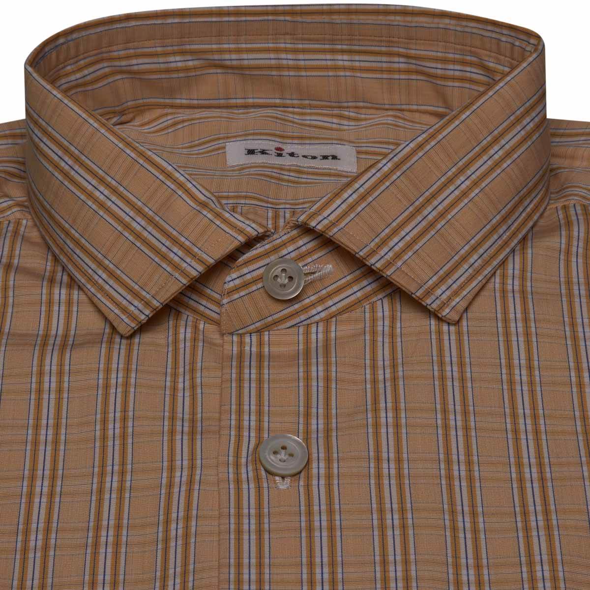 KITON Multicolor Cotton Shirt