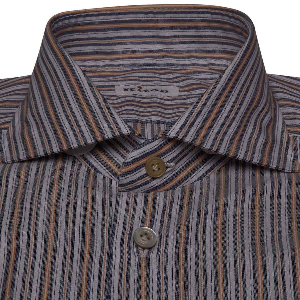 KITON Multicolor Cotton Shirt