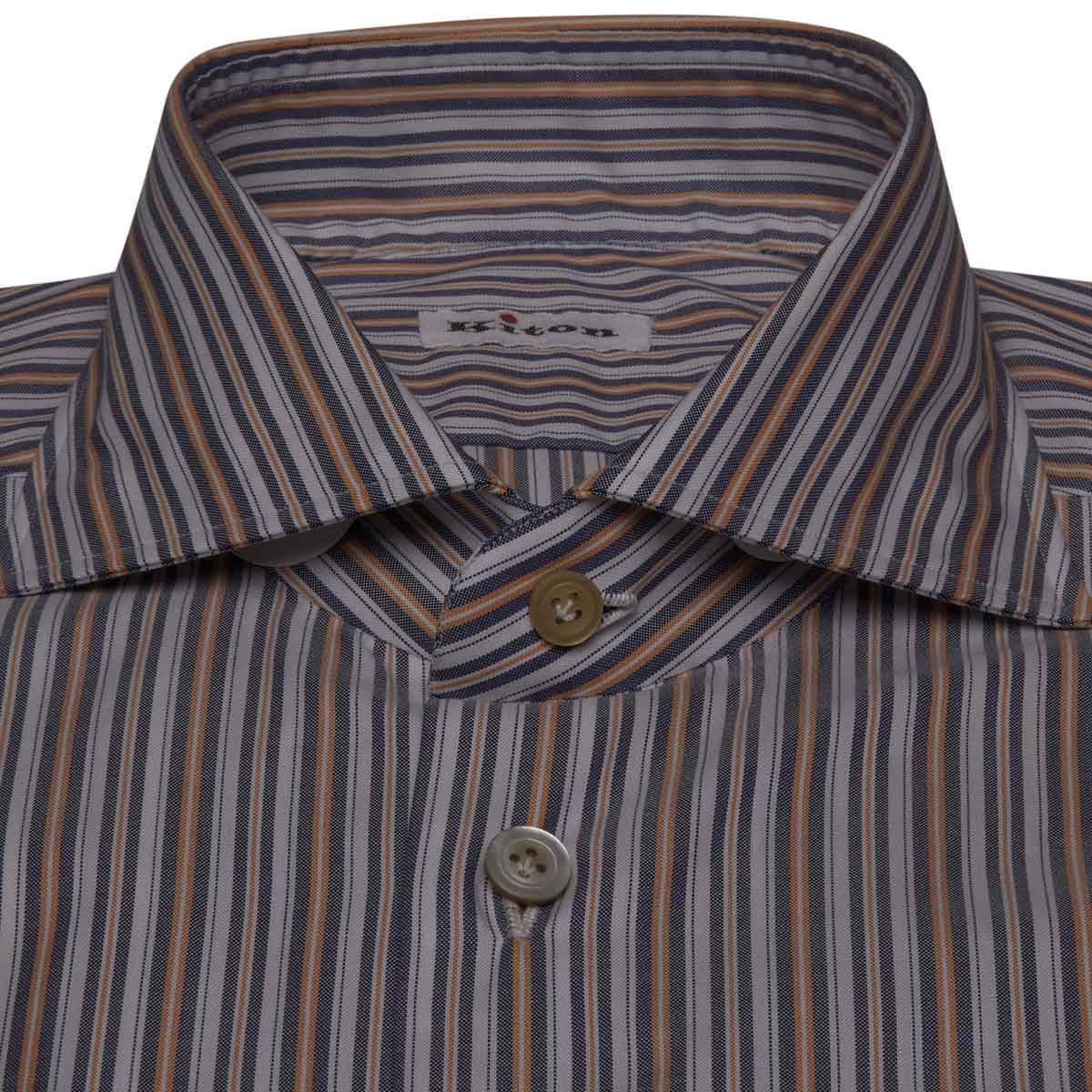 KITON Multicolor Cotton Shirt