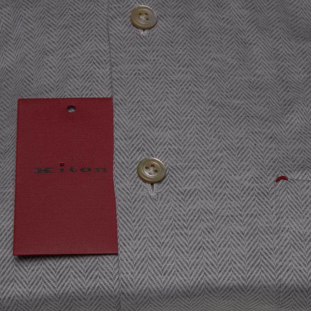 Kiton Gray Cotton Shirt