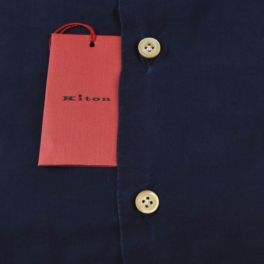 Kiton Kiton Blue Cotton Shirt Blue 001