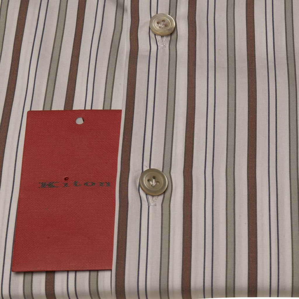 Kiton Multicolor Cotton Shirt