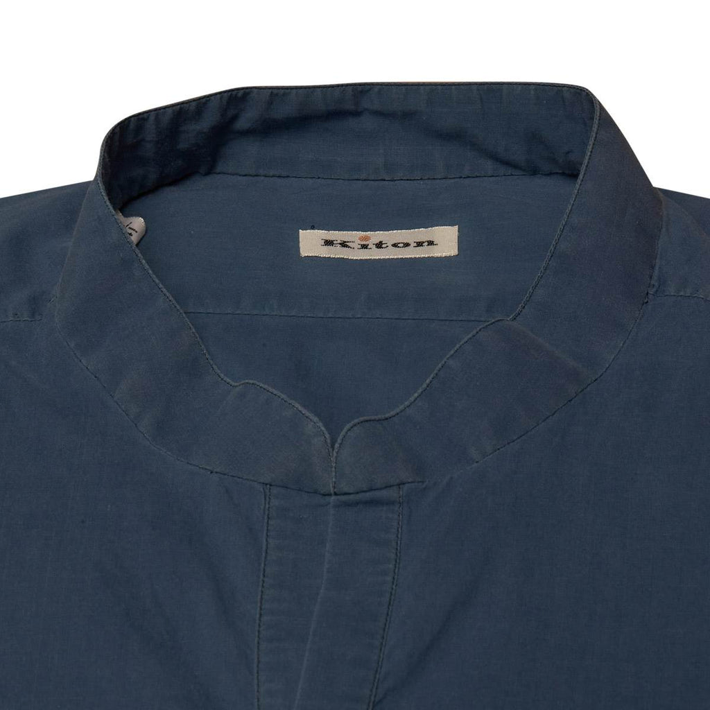 Kiton Kiton Blue Cotton Shirt Blue 001