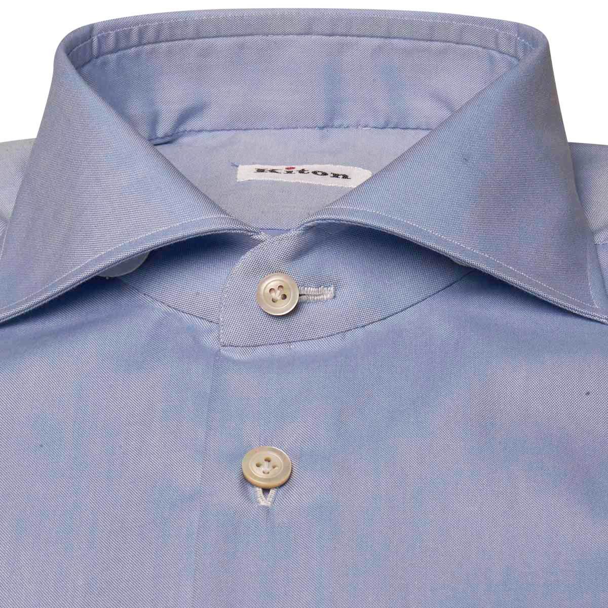 Kiton KITON Light Blue Cotton Shirt Light Blue 001