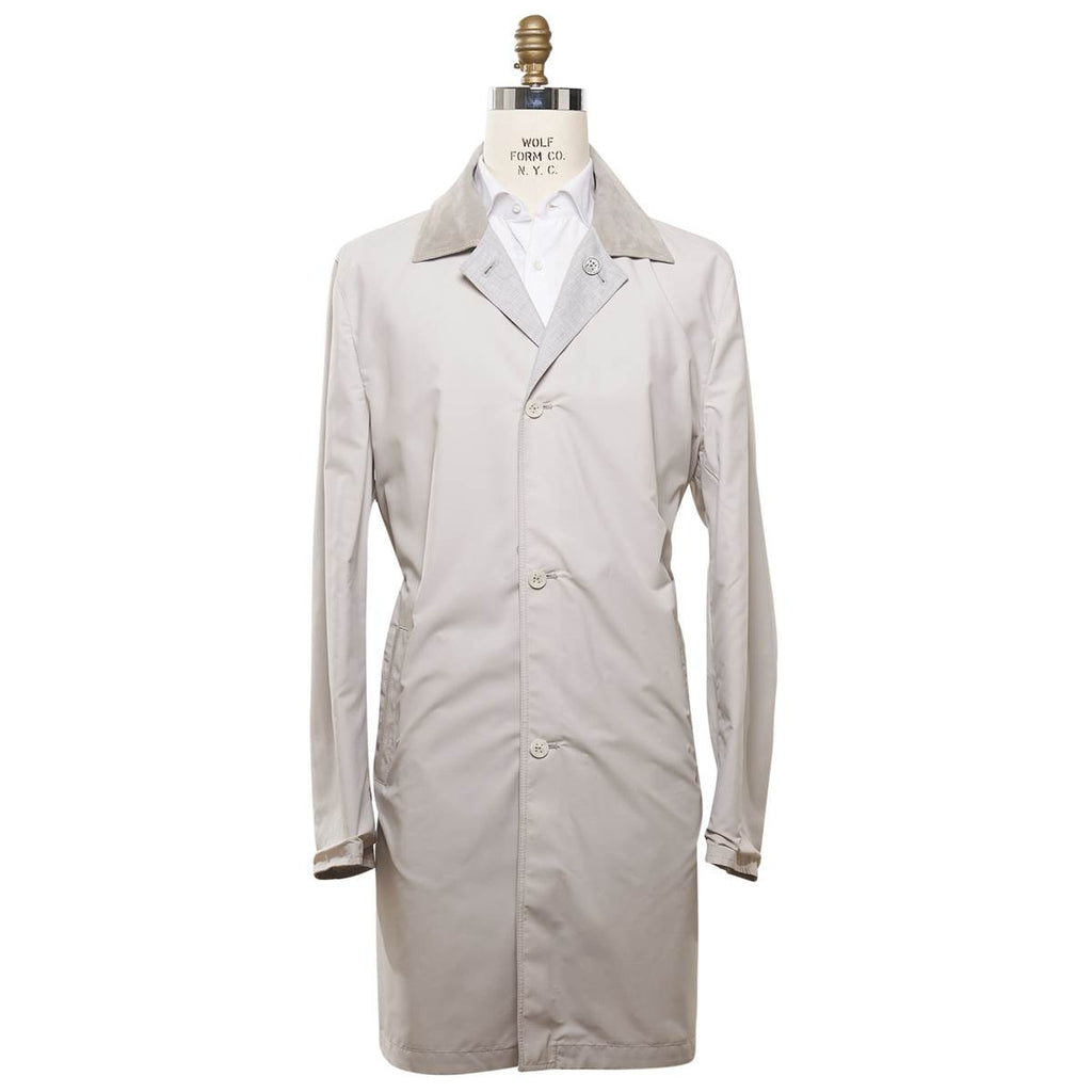KITON Gray Cashmere Coat