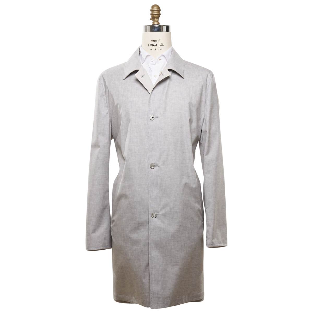 KITON Gray Cashmere Coat