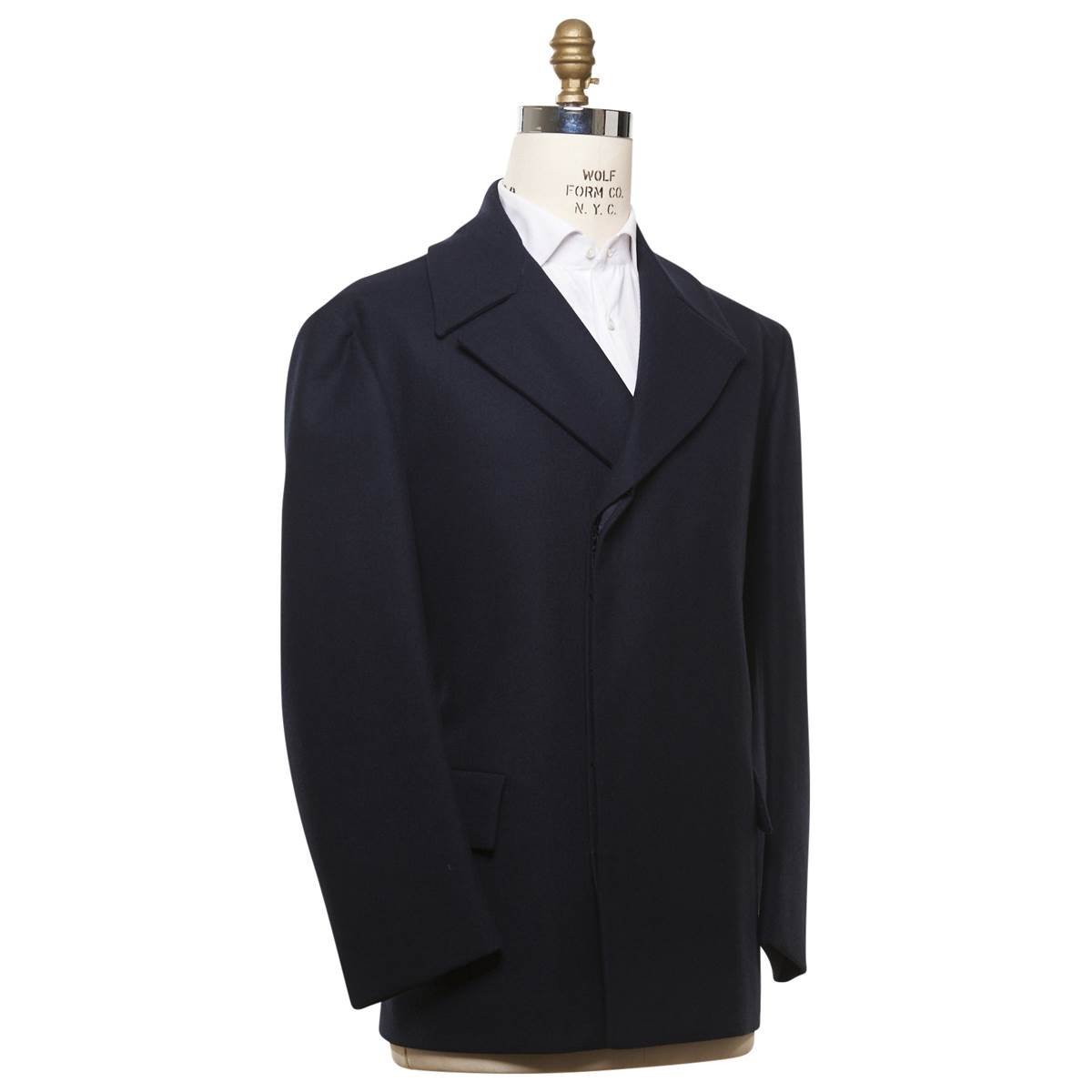 Kiton KNT KITON Virgin Wool 14 Micron Coat Blue 001