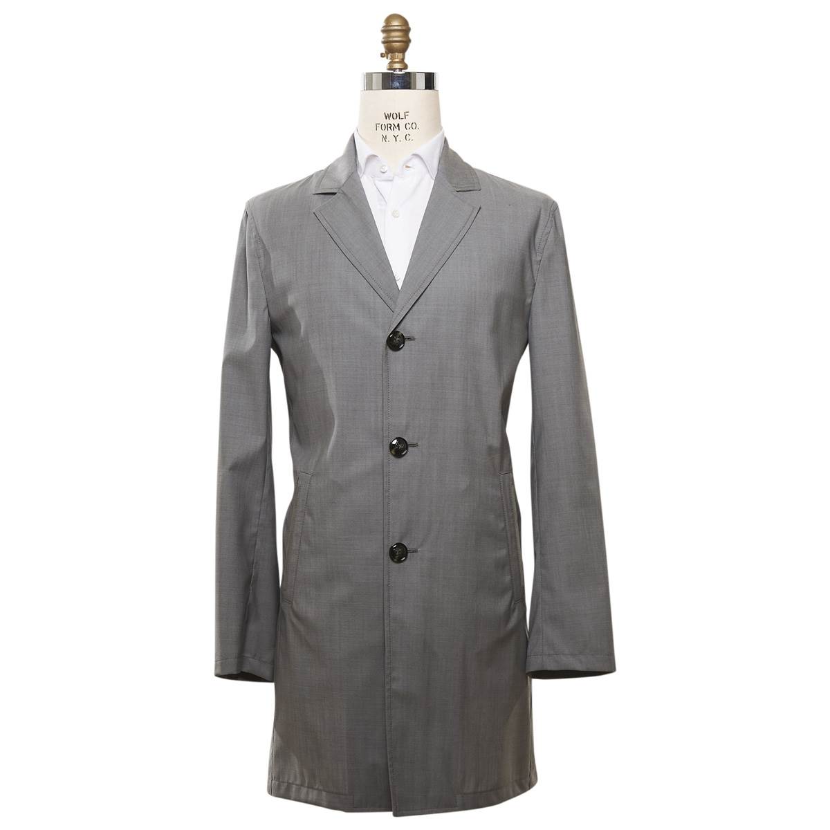Kiton KITON Gray Wool Coat Gray 000