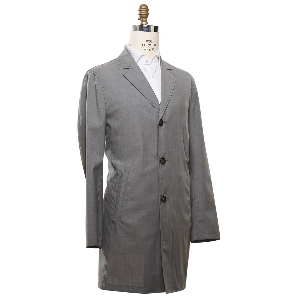 Kiton KITON Gray Wool Coat Gray 001
