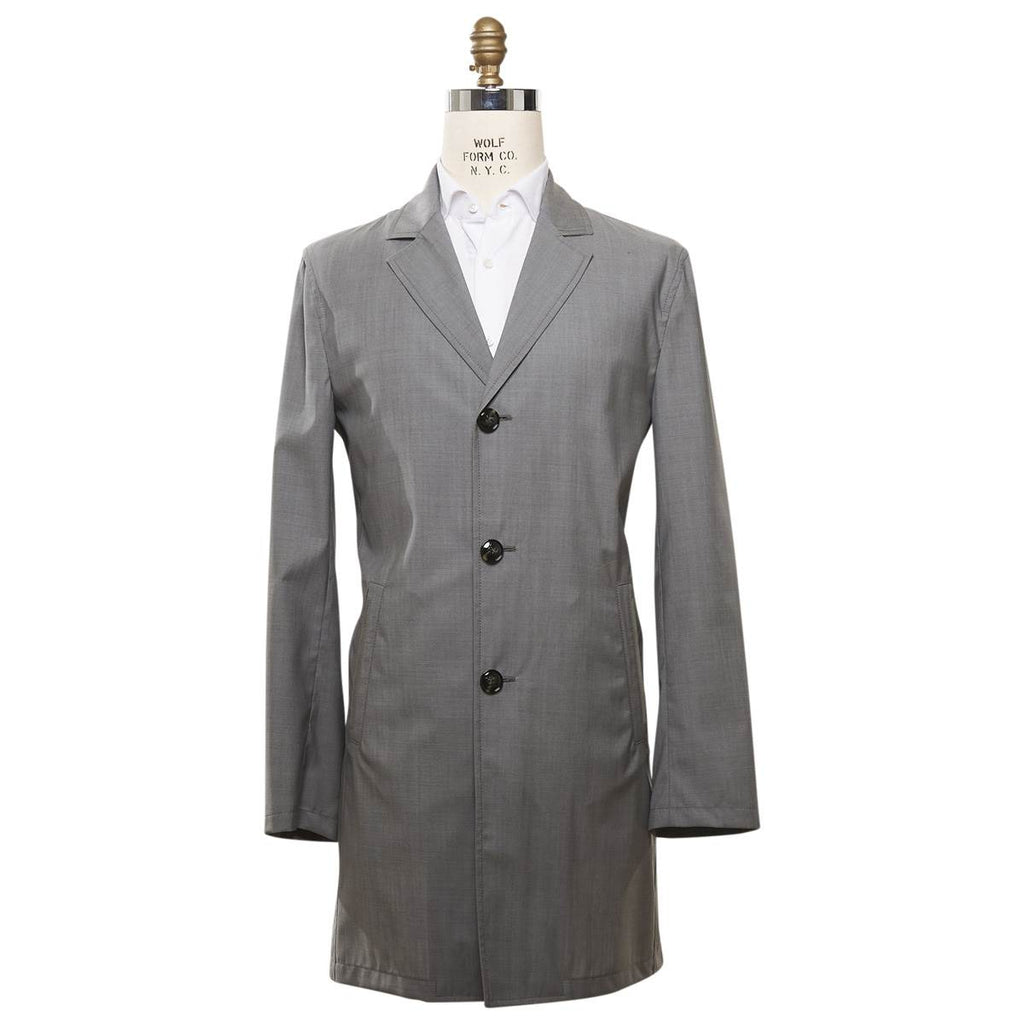 KITON Gray Wool Coat