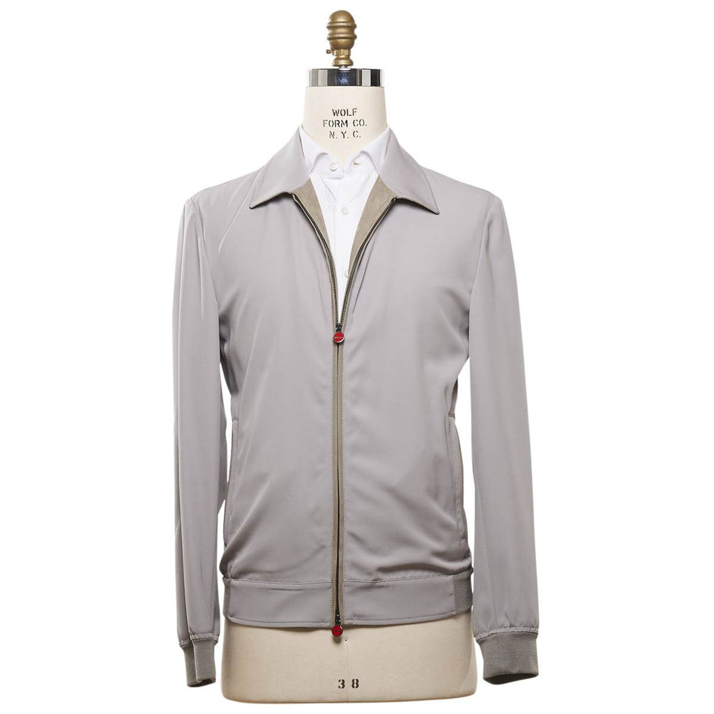 KITON Gray Wool Pa Ea Coat
