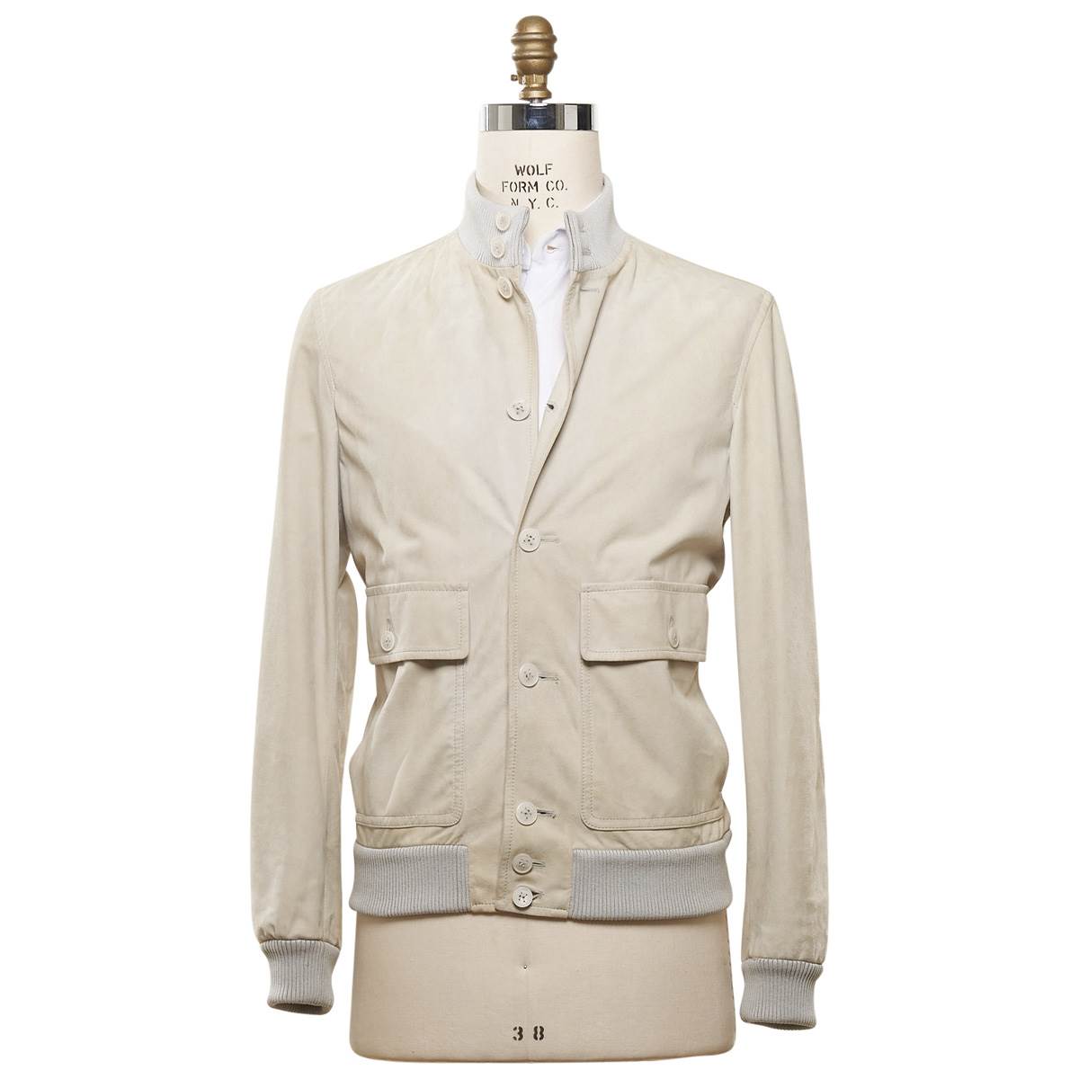 Kiton KITON Beige Leather Suede Coat Beige 000
