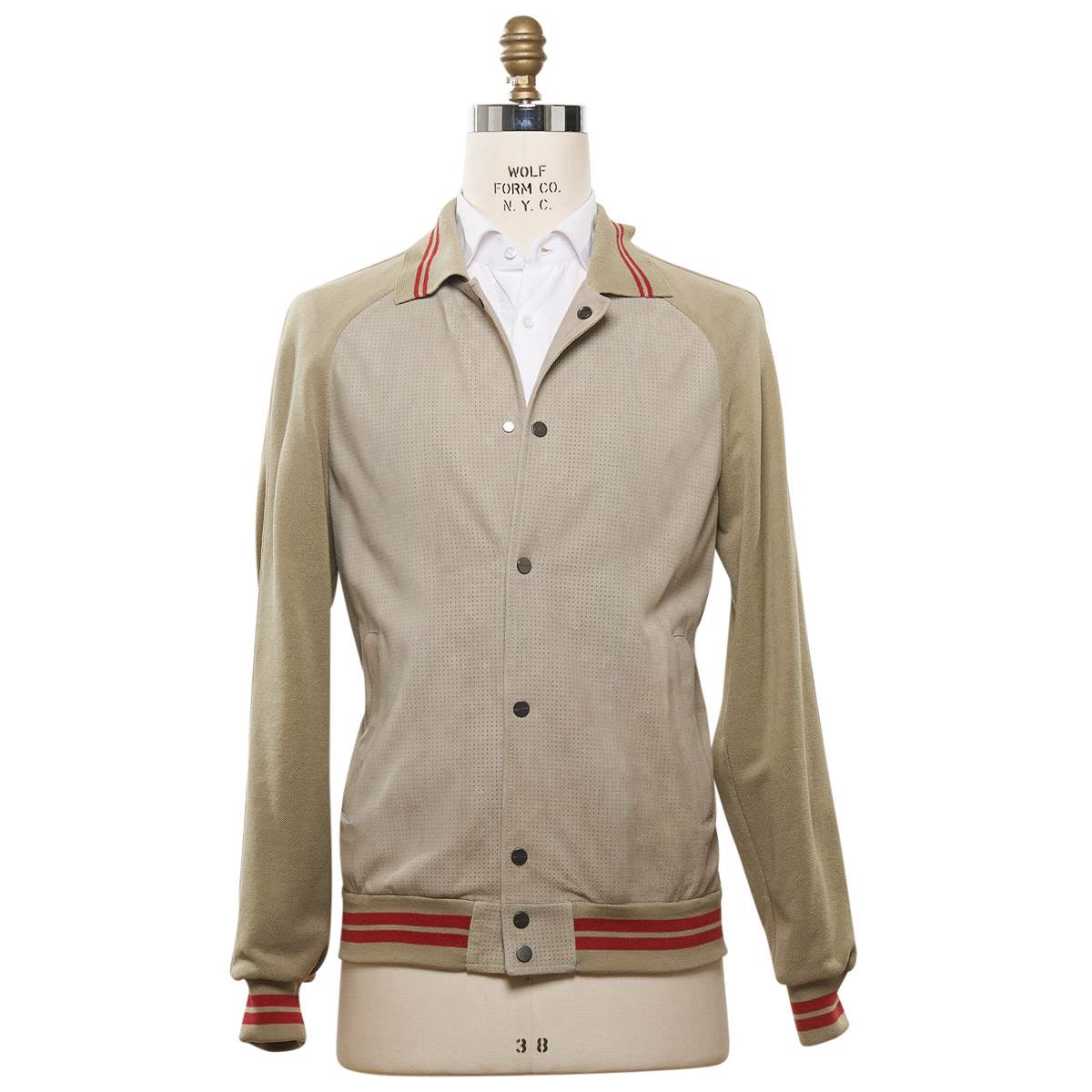 Kiton KITON Beige Leather Suede Coat Beige 000