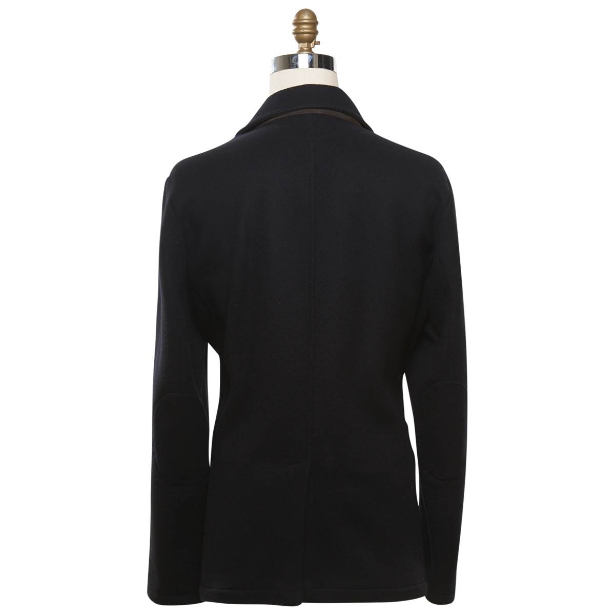 KITON Blue Wool Double Brasted Coat