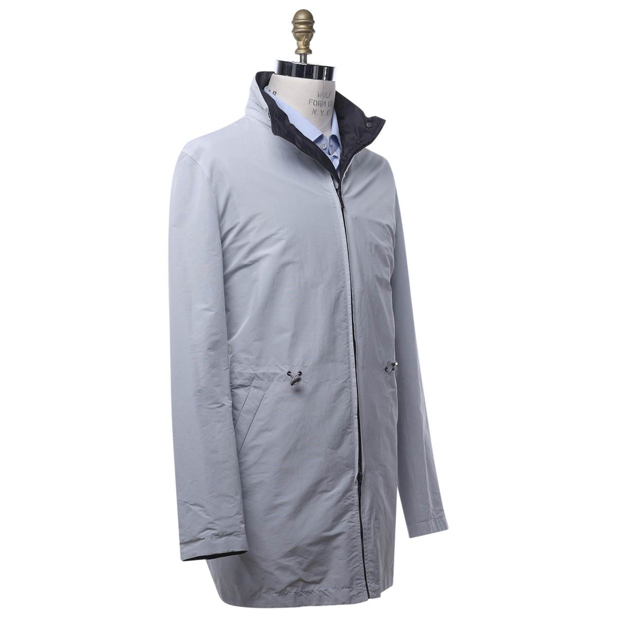 Kiton KITON Gray Cotton Pa Coat Gray 001