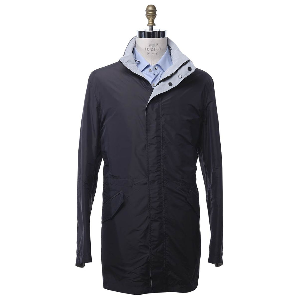 KITON Gray Cotton Pa Coat