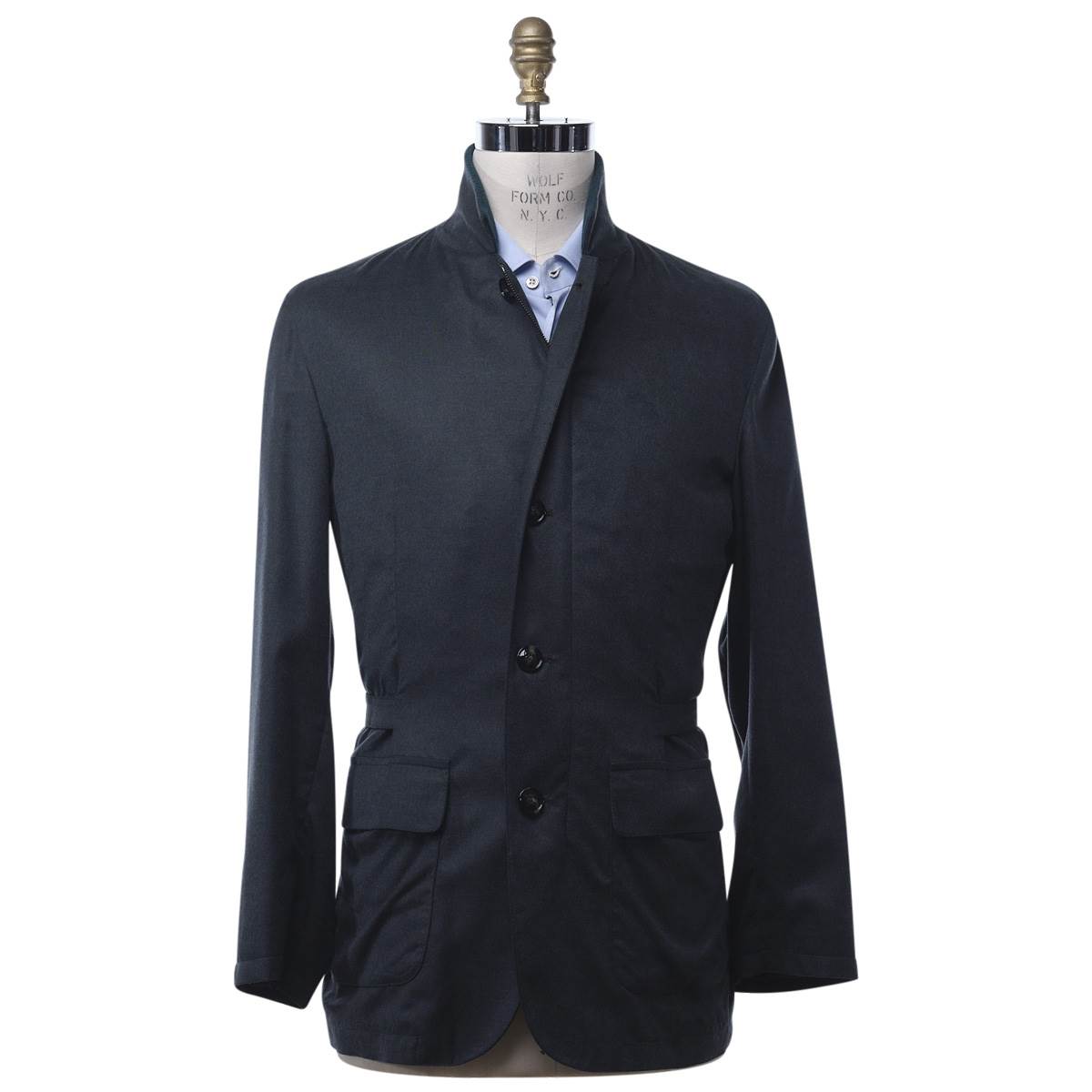 KITON Green Cashmere Coat